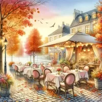 Jigsaw Puzzle Street cafe