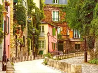 Slagalica Street in Montmartre