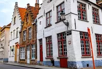 Slagalica Street in Bruges
