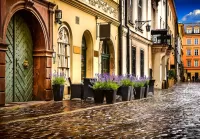 Rompecabezas Street in Krakow