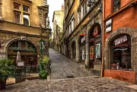 Quebra-cabeça Street in Lyon