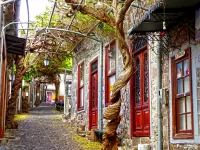 Jigsaw Puzzle Street in Molyvos