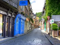 Puzzle Une rue à Honfleur