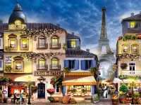 Jigsaw Puzzle Street in Paris