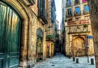 Puzzle Street in Barcelona