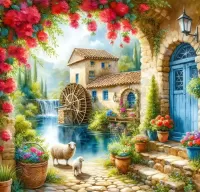 Слагалица Cozy courtyard