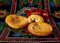 Bulmaca Uzbek flatbread