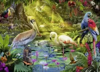Jigsaw Puzzle In the world of birds