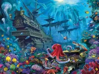 Jigsaw Puzzle In the depths of the sea
