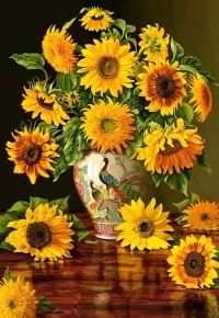 Jigsaw Puzzle In a beautiful vase