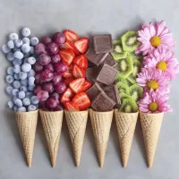 Jigsaw Puzzle Waffle cones