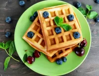 Rompicapo Waffles and berries