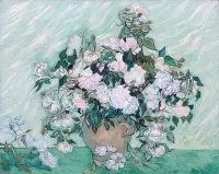 Puzzle Vaza s rozami