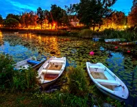 Slagalica Evening and boats