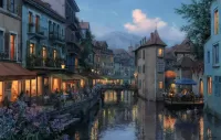Jigsaw Puzzle An evening in Annecy