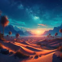 パズル Evening in the desert