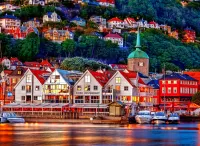 Jigsaw Puzzle Evening Bergen