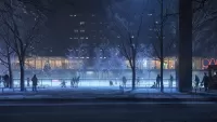 Слагалица Evening skating rink