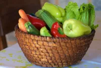 Jigsaw Puzzle Vegetables in basket