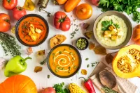Jigsaw Puzzle vegetarian soup