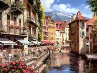 Jigsaw Puzzle Afternoon in Annecy