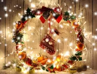 Jigsaw Puzzle Wreath and boot