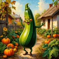Слагалица Cheerful zucchini