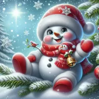 Jigsaw Puzzle Funny snowman