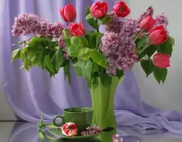 Rompecabezas spring bouquet