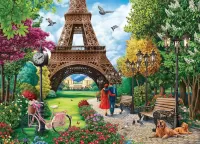 Jigsaw Puzzle Spring in Paris