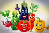 Слагалица Funny vegetables