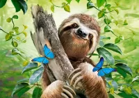 Rompecabezas Funny sloth