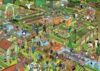 Puzzle cheerful garden