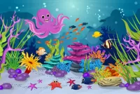 Jigsaw Puzzle Funny octopus