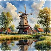 Jigsaw Puzzle Windmill