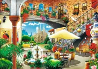 Jigsaw Puzzle View of Barcelona