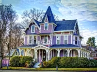 Puzzle victorian house