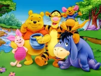 Quebra-cabeça Winnie the Pooh with friends