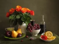 Пазл Вино и розы