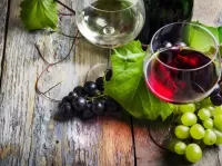 パズル Wine and grapes