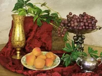 Слагалица Grapes and apricots