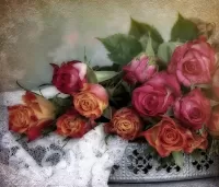 Rompecabezas Vintage roses