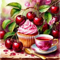 ジグソーパズル チェリーマフィン