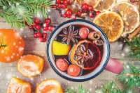 Jigsaw Puzzle Cherry mulled wine