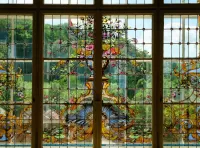 Zagadka stained glass