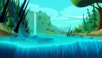 Quebra-cabeça Waterfall