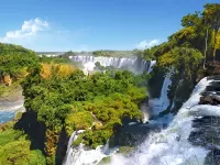 Jigsaw Puzzle Waterfall. Argentina