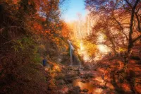 Zagadka Waterfall in the morning