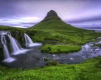 Slagalica Waterfall in Iceland