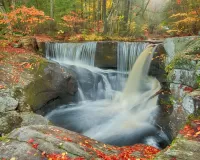 Slagalica Waterfall in the forest
